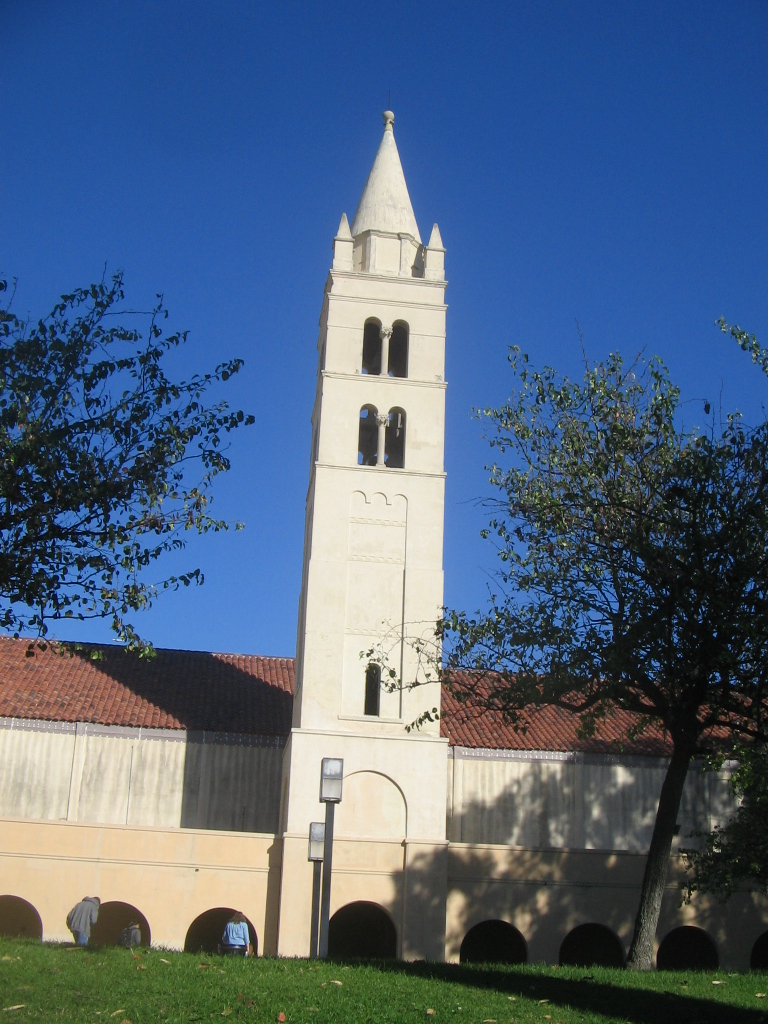 Huntington Beach High School clock tower on Main Street